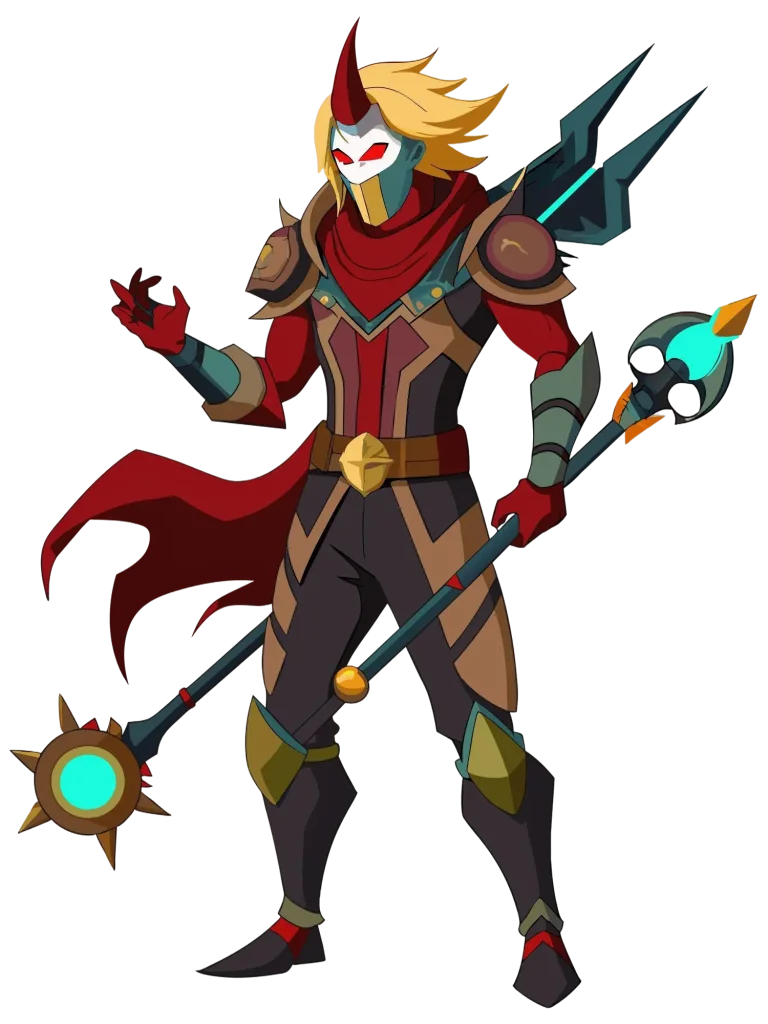 cartoon knight with red cape red cape (1)