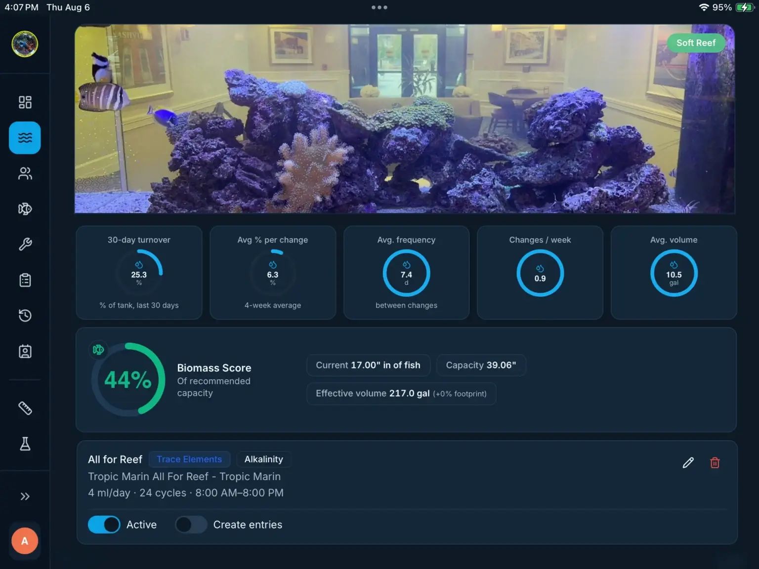 Reef Route Aquatics Tank Manager
